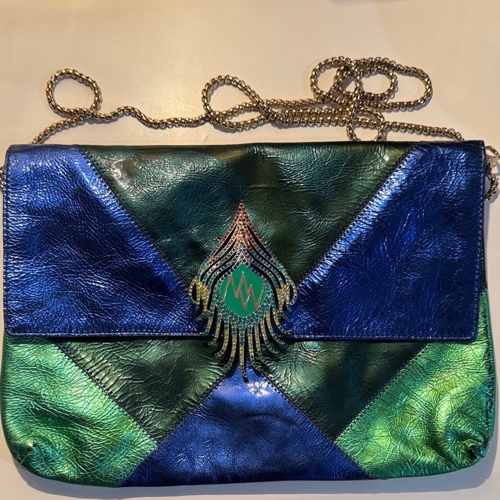 Matthiew Williamson 2009 for H&M Blue and Green Women's Bag